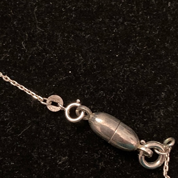 Turquoise Sterling Silver Cross Necklace by Coleman Company - Picture 6 of 7